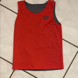 Nike Red and Gray Sleeveless Reversible Top